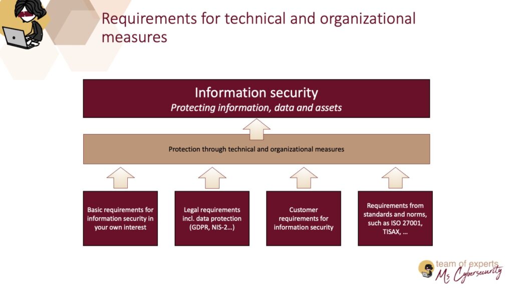 Requirements for technical and organizational measures